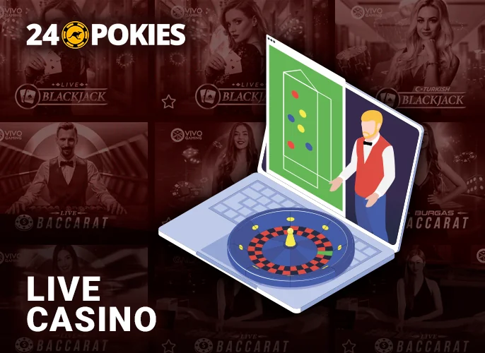 Live casino games at 24 pokies casino - what is it