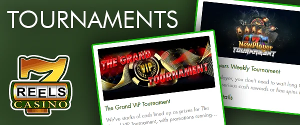 7reels presents various tournaments with a prize fund