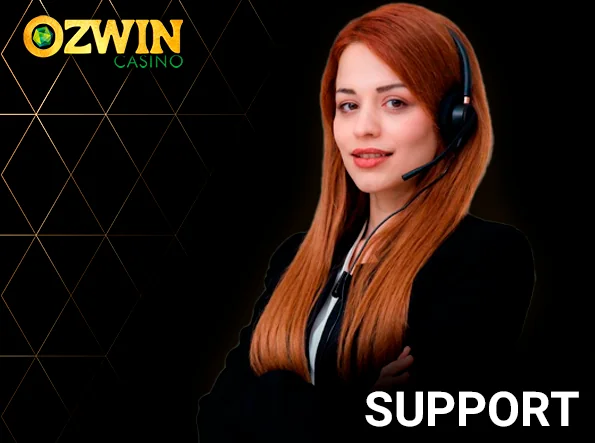 Customer support at Ozwin Casino - ways to contacts