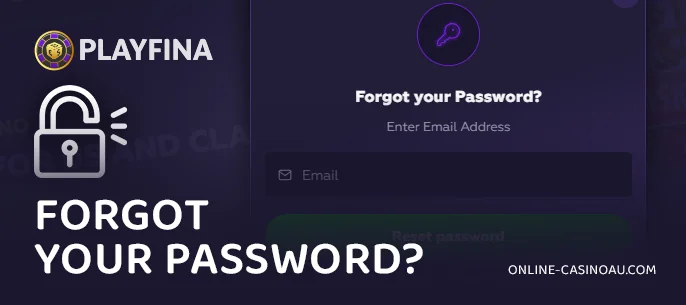 Restore access to Playfina Casino account