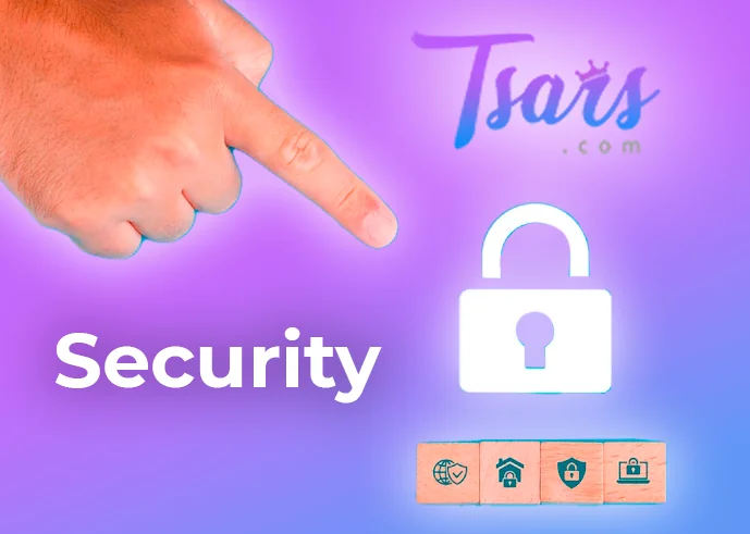 The hand pointing to the Lock and Tsars casino logo