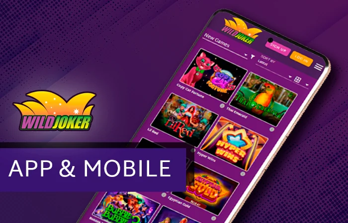 Wild Joker casino mobile app - how to play on phone