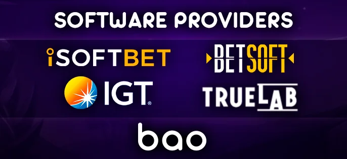 Gaming providers working with Bao Casino