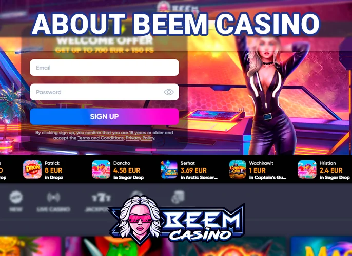 Introducing the Beem Casino website with detailed information