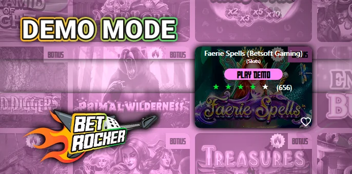 Demo mode in gambling at Betrocker Casino - how to play in demo mode