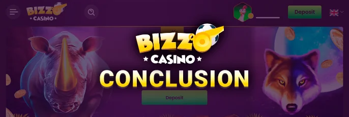 Results of the article about Bizzo Casino - conclusions for players from Australia