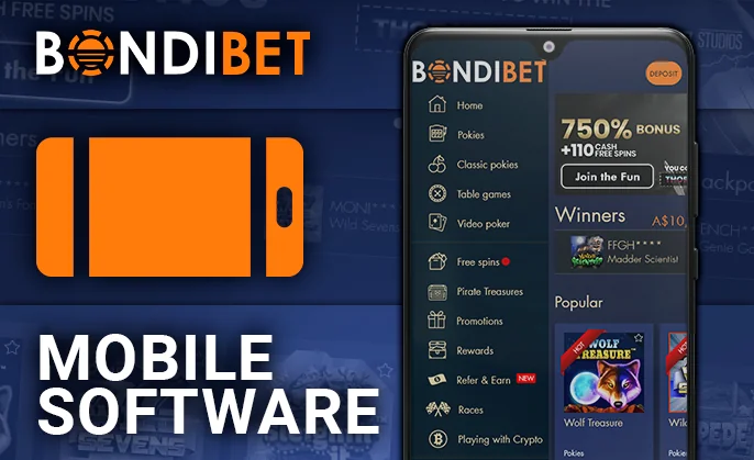 BondiBet Casino mobile app - how to play at the casino via mobile