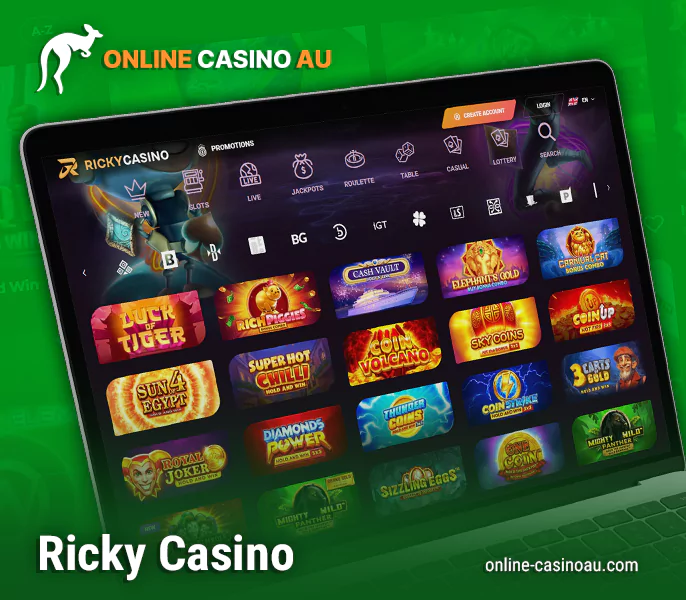 General information about Ricky online casino for Australians