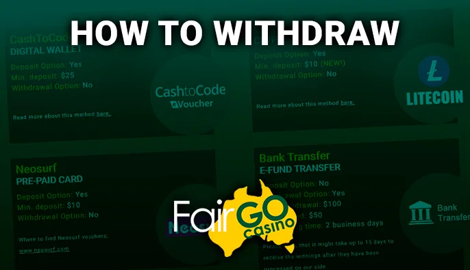 How to Withdraw Money from Fair GO casino