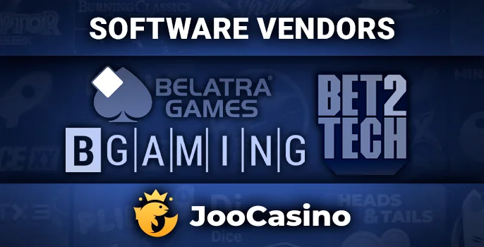 The manufacturers of gambling providers working with Joo Casino