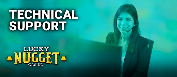 Technical Support at Lucky Nugget casino - how to contact