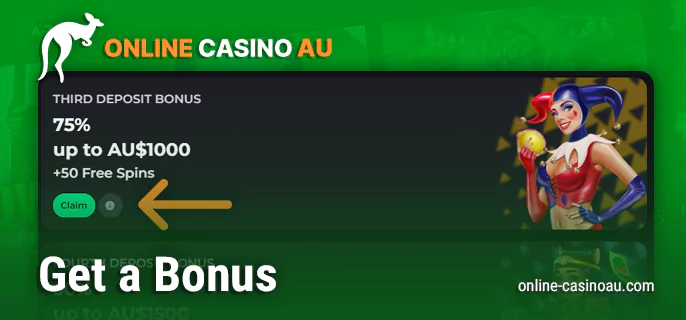 Pick up a bonus for Australian players at online casinos