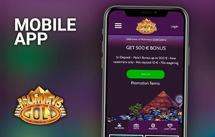 How to find and install the Mummys Gold mobile app