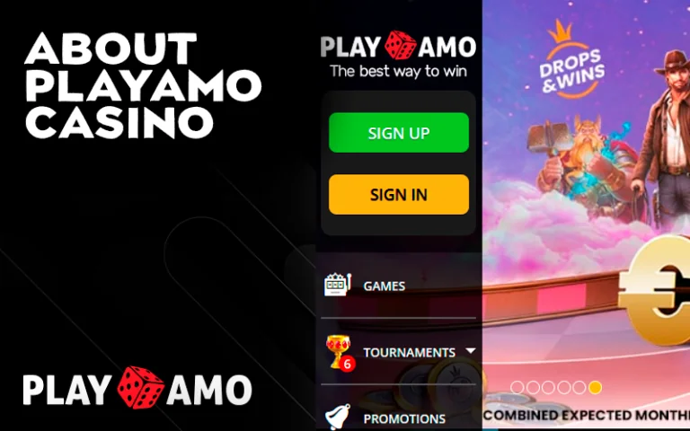 PlayAmo Casino website introduction - casino information and license