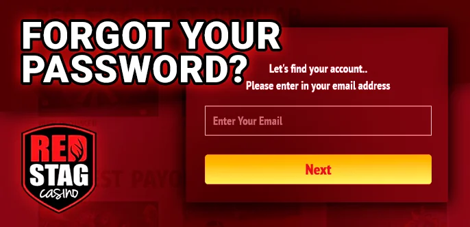 RedStag Casino account recovery - how to regain access to account