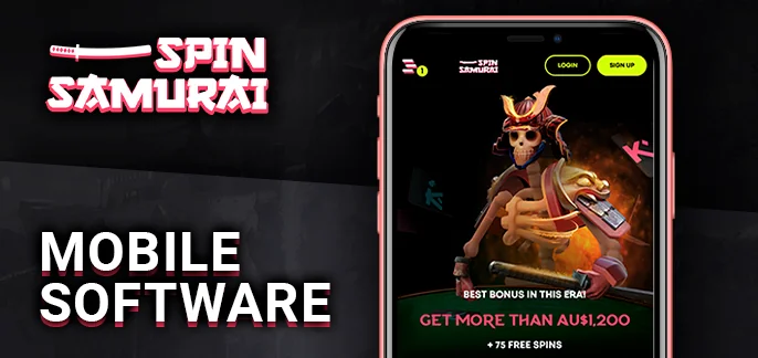 Spin Samurai Casino mobile app - how to play through mobile devices