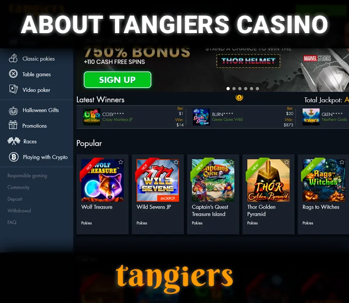 Introducing the Tangiers Casino website -