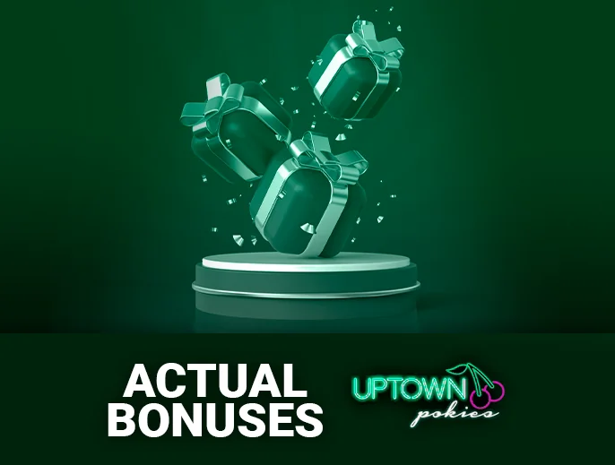 Uptown Pokies Casino player bonuses - list of current bonuses