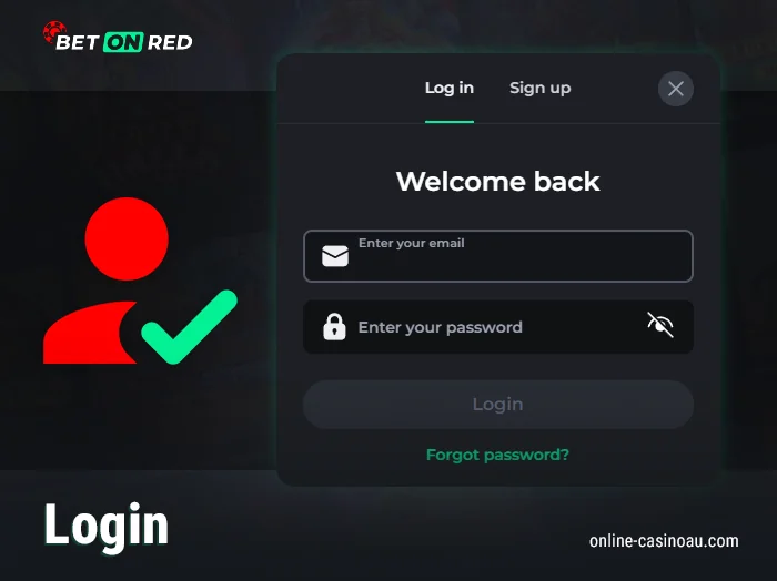 How to log in to your BetOnRed casino account - step-by-step guide