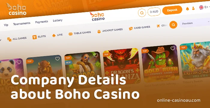 Boho Casino review - real money casino for Australian