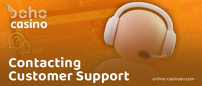 Get help at Boho Casino - 24/7 player support