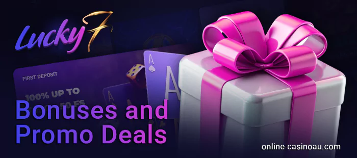 Generous bonuses for Lucky7even casino users