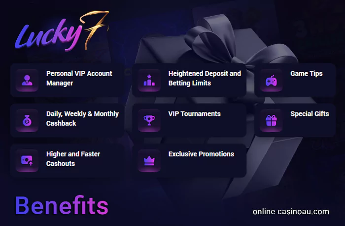 What benefits will a loyal player receive at Lucky7even casino