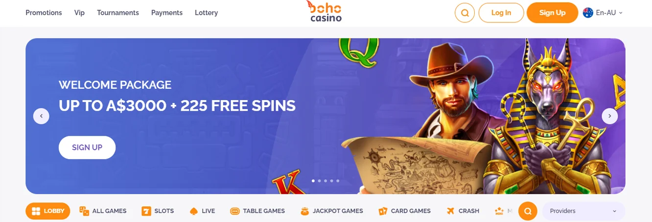 Boho Casino info for Aussies