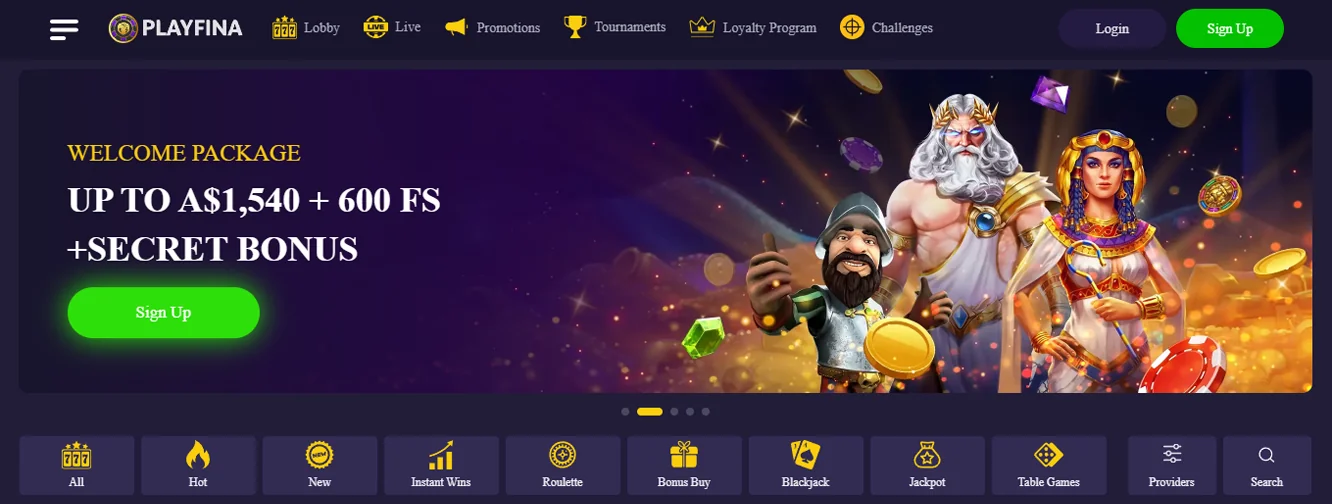 Information about Playfina online casino in 2024