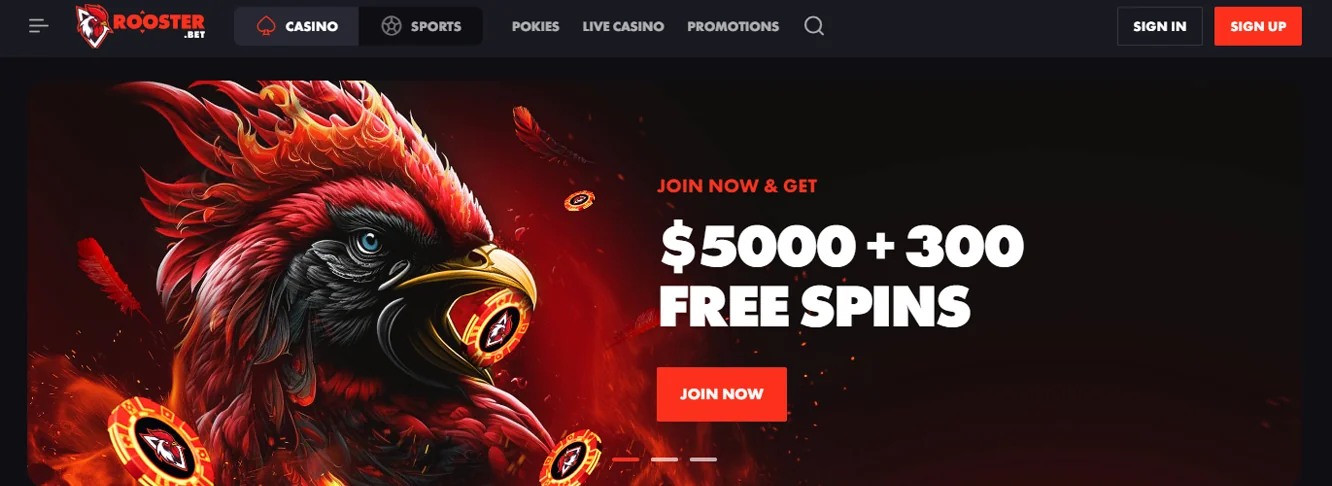 About Rooster Bet's new online casino for Australian players