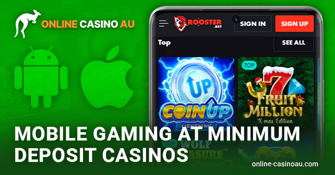 Low AU$ deposit in mobile online casinos