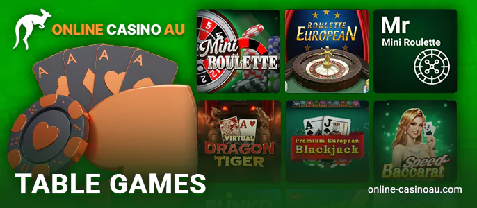 Play table games at casino site with min deposit