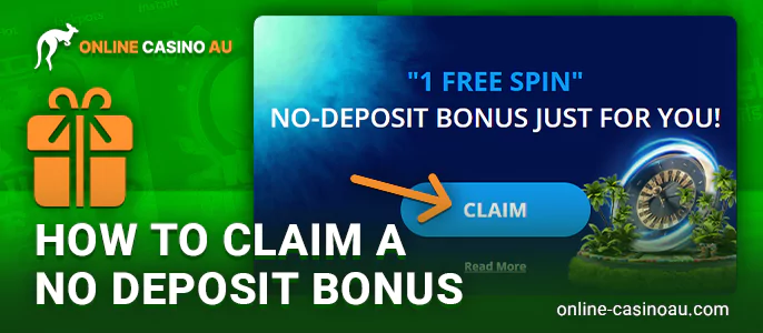 How to get a no deposit bonus at an Australian casino - step by step guide