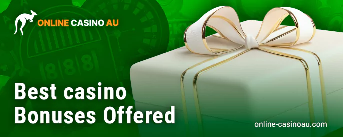 Popular online casino bonuses for Australians