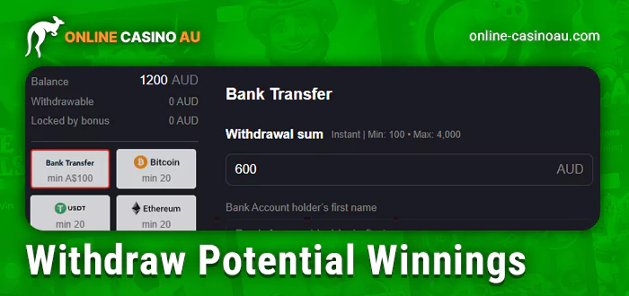 Withdraw money after winning from online casinos