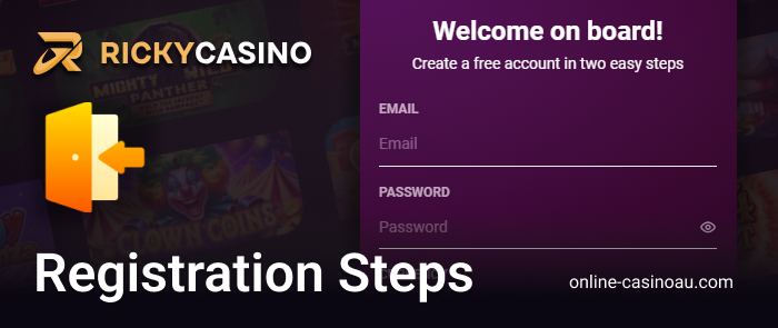 How to go through the registration process at online Ricky Casino