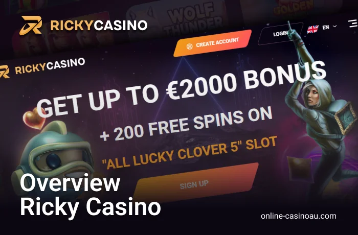 Real Moneyu Ricky Casino online casino review for Australian residents