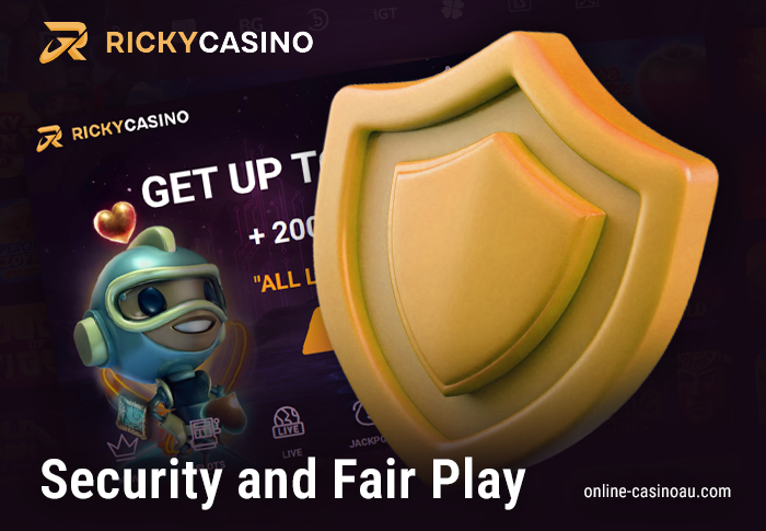 Protecting Australian players at Ricky Casino