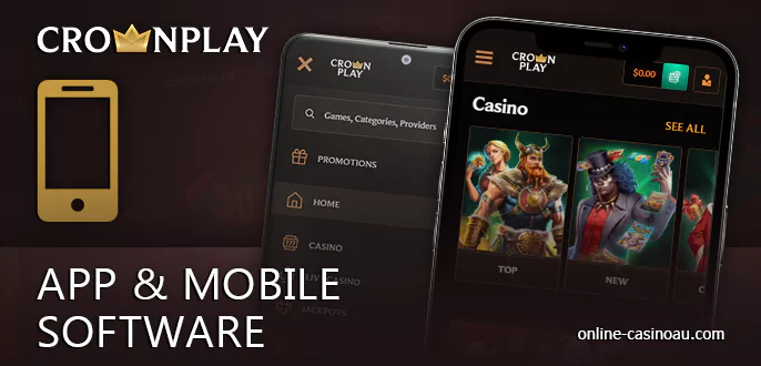 Play Crownplay Casino on mobile devices - browser version