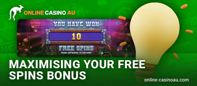 Tips for playing with freespins at online casinos - how to win with a free spin bonus