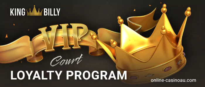 How the loyalty program works at King Billy casino