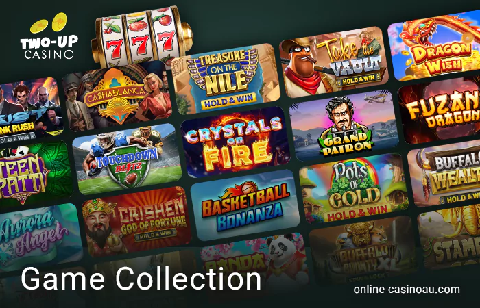 Play casino games at Two Up Casino - pokies categories