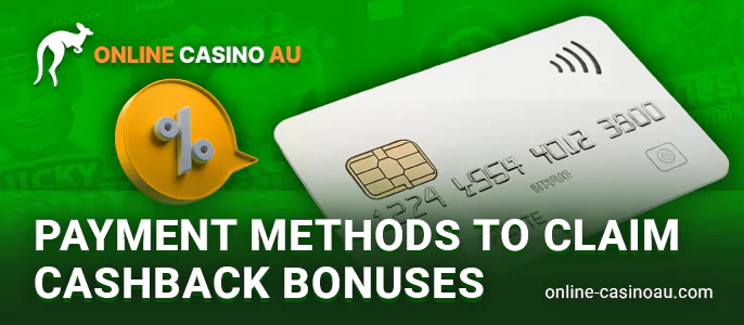 Payment methods in casinos with cashback bonus