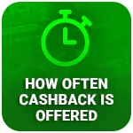 Time range for getting cashback at online casinos