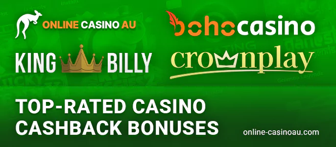 Best online casinos with cashback bonus in Australia