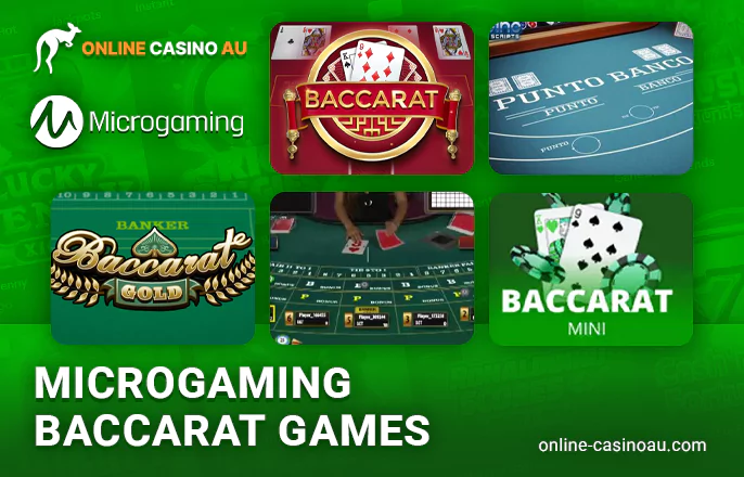 Play online baccarat from Microgaming at online casinos