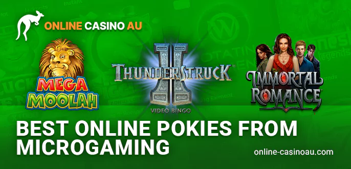 The greatest pokies from Microgaming provider at online casinos