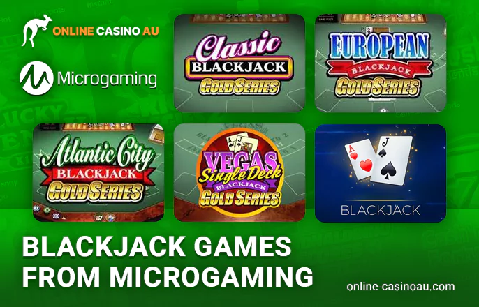 Play blackjack games from Microgaming at online casinos