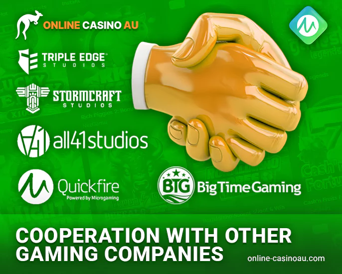 Working with partners and providers from Microgaming