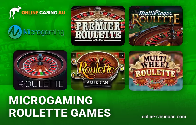 Roulette games from Microgaming at online casinos